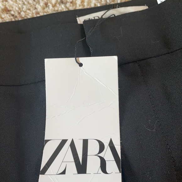 Black trousers with detachable tulle belt - Picture 6 of 6